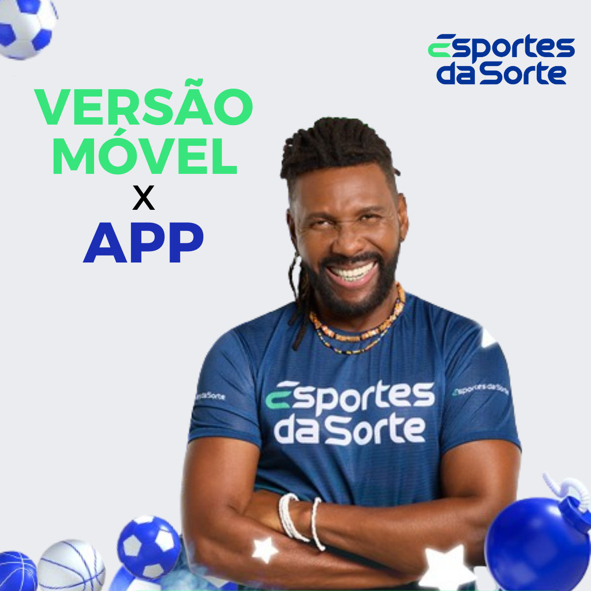 Versão móvel vs. aplicativo Esportes da Sorte