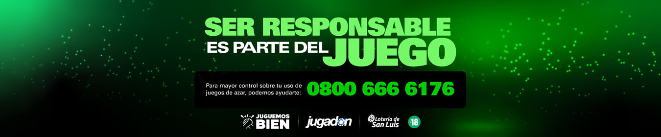 Juego Responsable Logo Lotería de San Luis