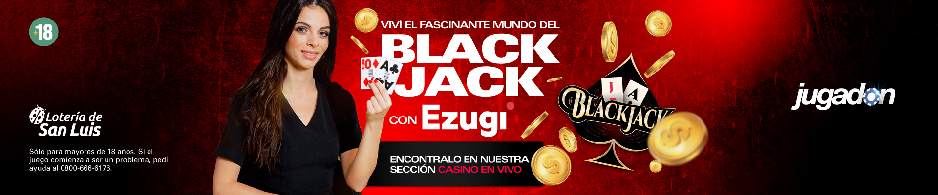 Black Jack con EZUGI Jugadon.bet.ar